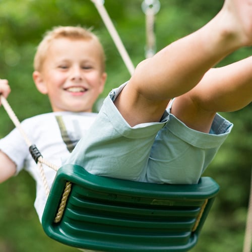 Plum Play Triple Swing Set with Glider
