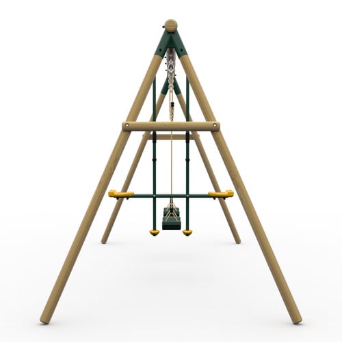 Plum Play Triple Swing Set with Glider
