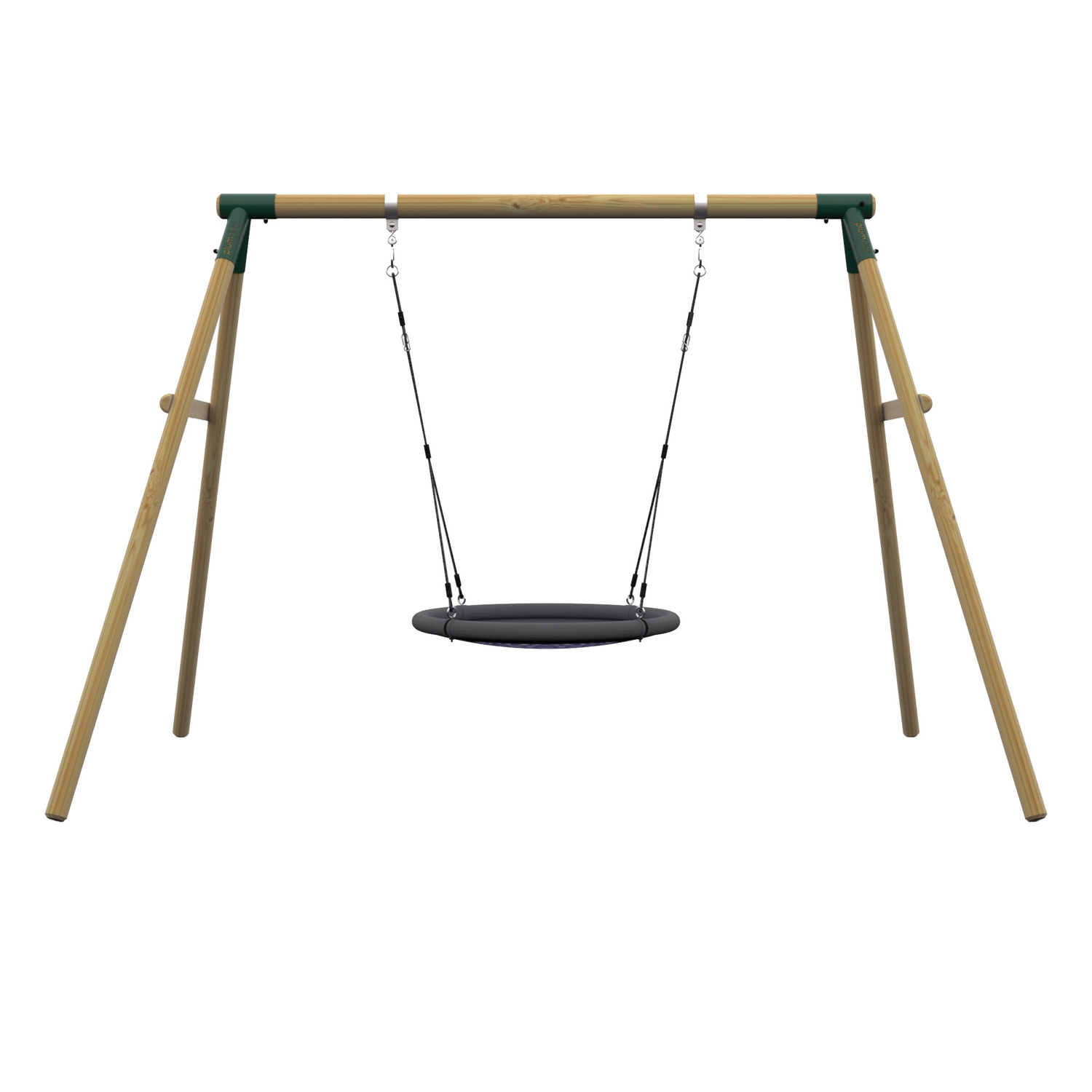 Plum Wooden Nest Swing Set