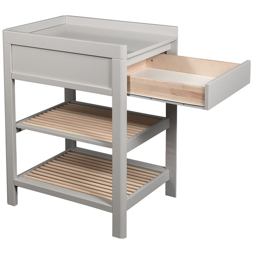 oak baby changing table