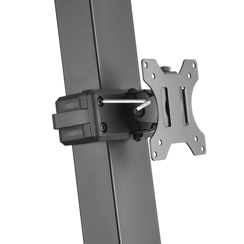 EDT10 Single Monitor Stand with Adjustable Keyboard Tray