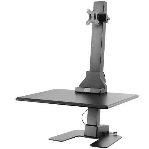 EDT10 Single Monitor Stand with Adjustable Keyboard Tray