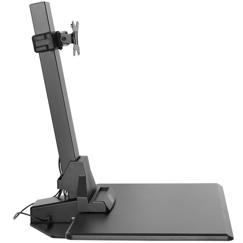 EDT10 Single Monitor Stand with Adjustable Keyboard Tray