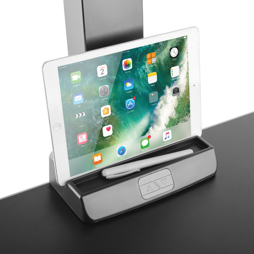 EDT10 Single Monitor Stand with Adjustable Keyboard Tray