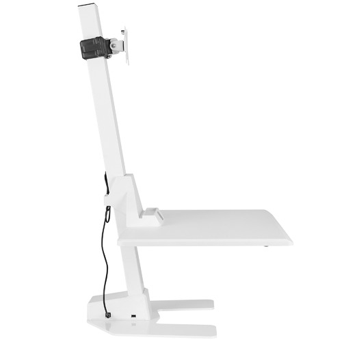 EDT10 Single Monitor Stand with Adjustable Keyboard Tray