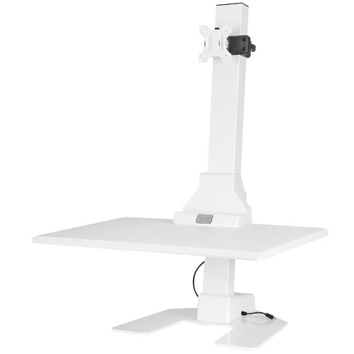 EDT10 Single Monitor Stand with Adjustable Keyboard Tray