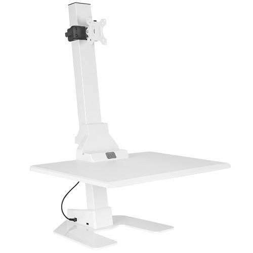 EDT10 Single Monitor Stand with Adjustable Keyboard Tray