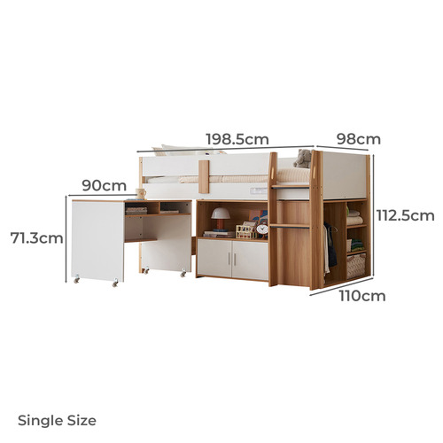Narrabeen Mid Sleeper Single Bed