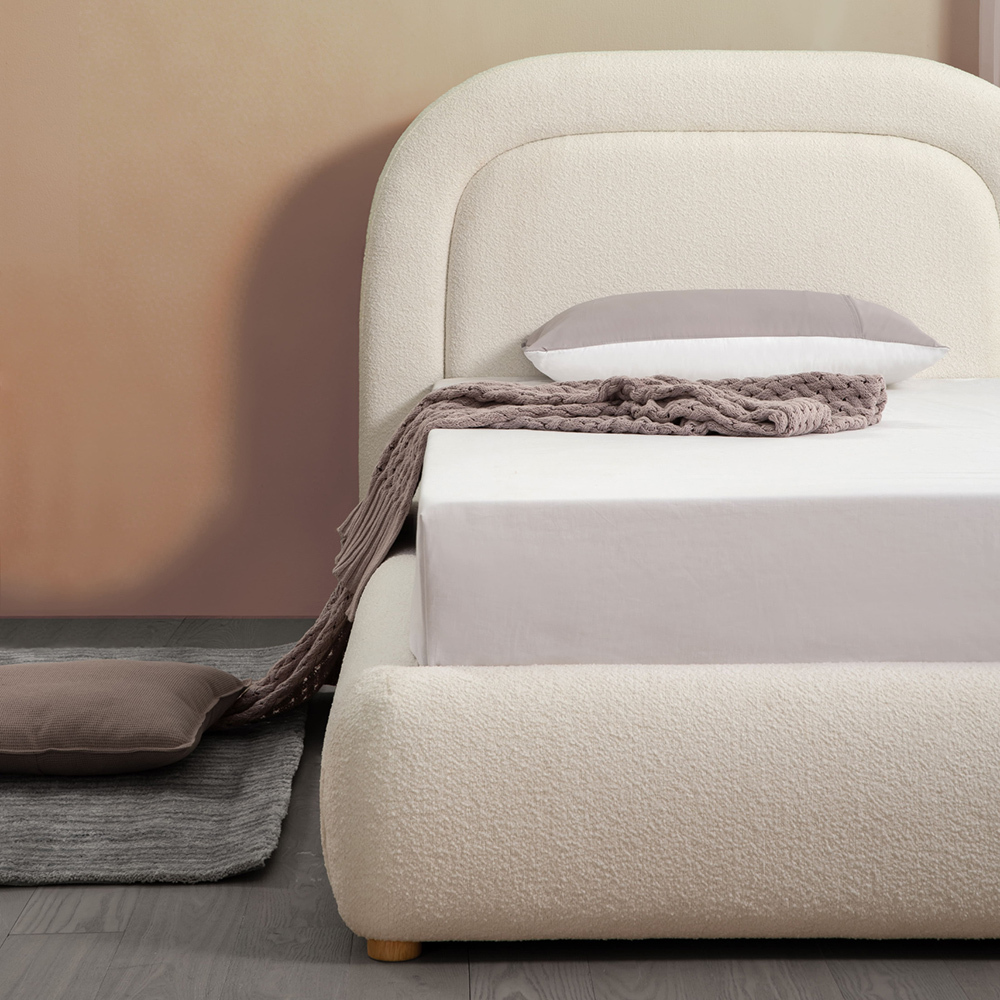 Eden Boucle King Single Bed
