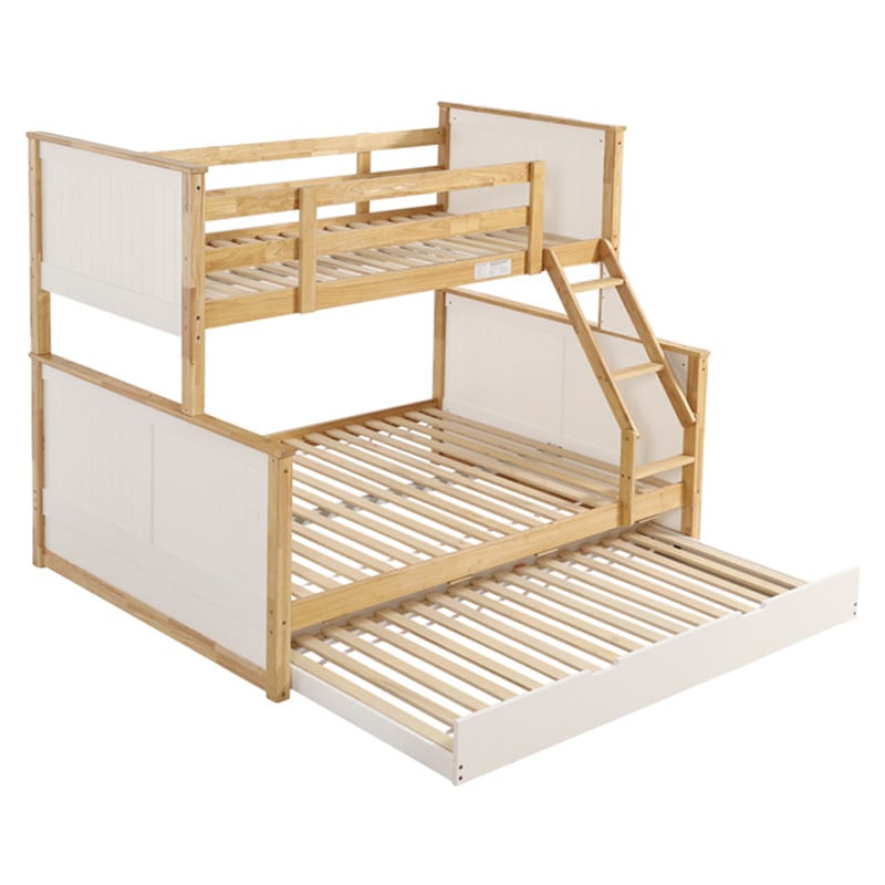 Richmond Single Over Double Rubberwood Bunk Bed with Trundle