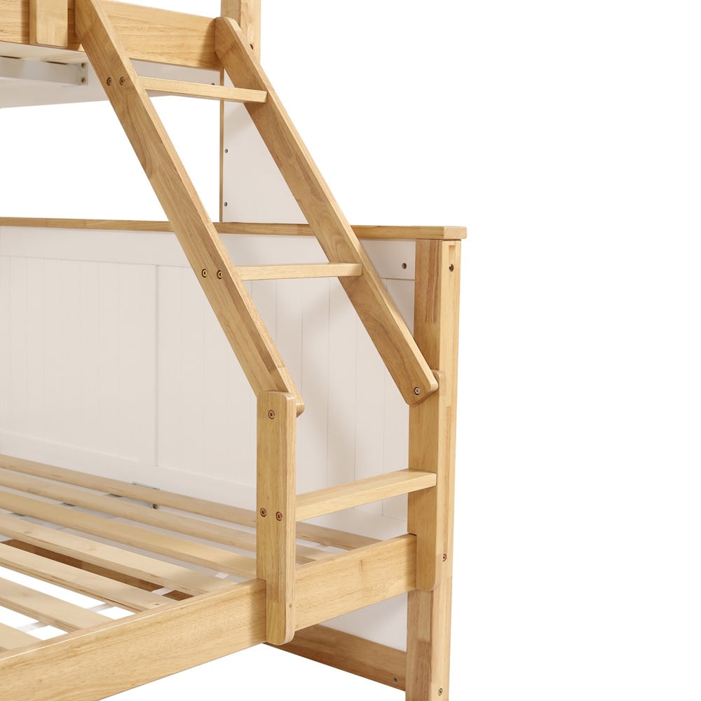 Richmond Single Over Double Rubberwood Bunk Bed with Drawers