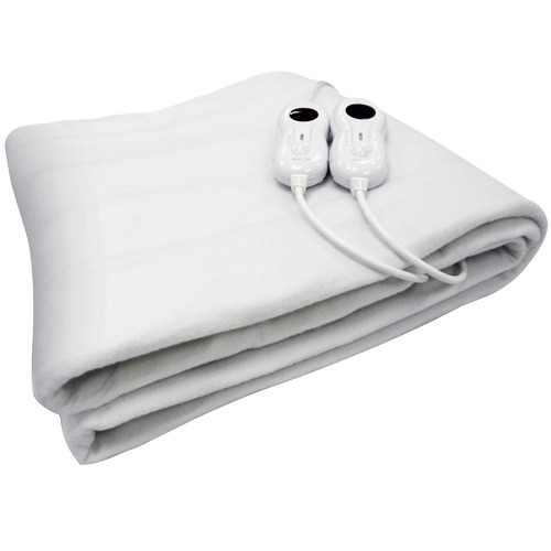 White Fitted Electric Blanket Temple & ster