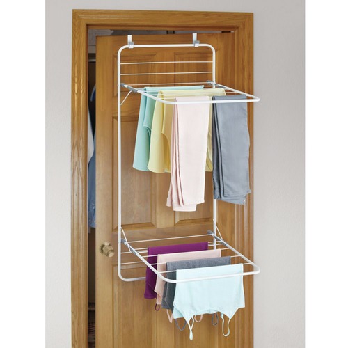 InterDesign OverTheDoor Steel Clothes Rack Temple & ster