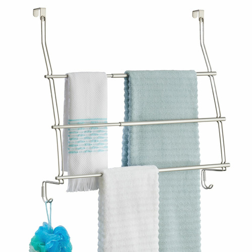 InterDesign Silver Neo Expandable OverTheDoor Towel Rack The Build