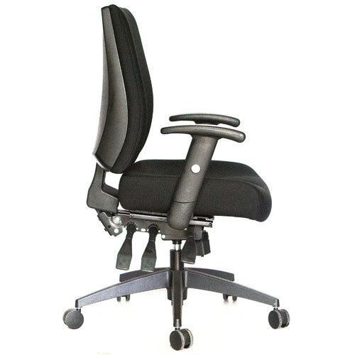 Black Verdana Mid Back Office Chair
