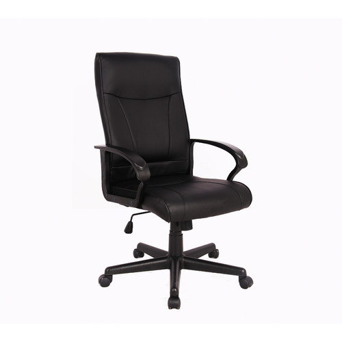 Black Hedvig Leather Office Chair