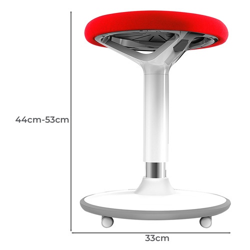 Denver Adjustable Office Stool with Castors