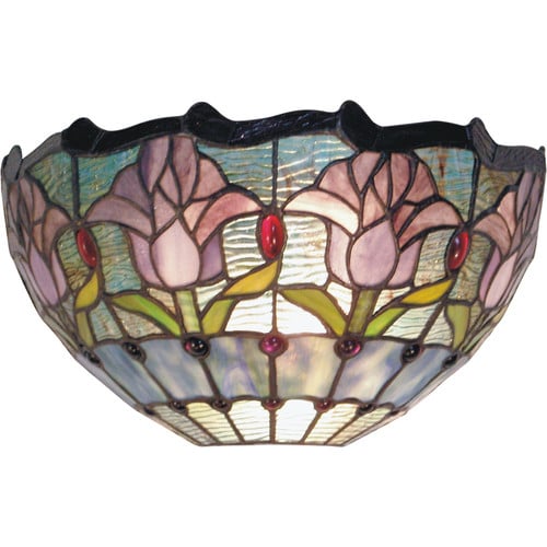 Tulip-Tiffany-Leadlight-Flush-Mount-Wall-Light-TL-W12235