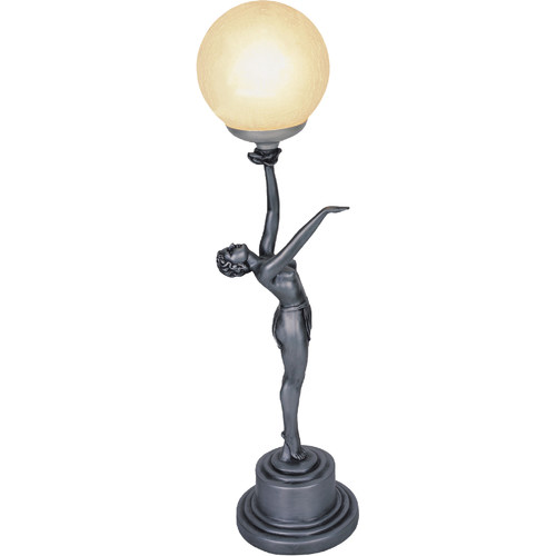 art deco lady table lamp