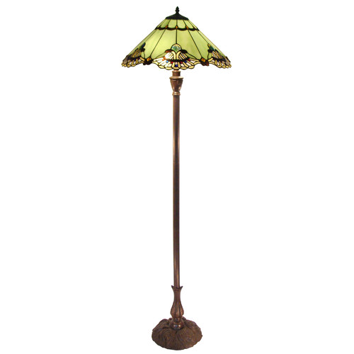 Benita Leadlight Floor Lamp Temple & ster