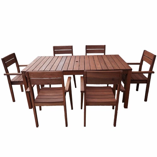 6 Seater Outdoor Table & Chairs Set | Temple & Webster 6 Seater Outdoor Table & Chairs Set | Temple & Webster
