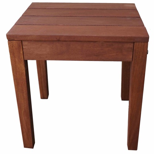 Single Outdoor Wooden Stool