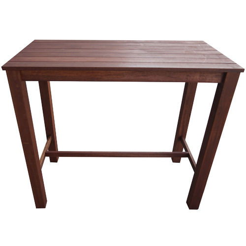 Patio Shorea Wood Outdoor Bar Table