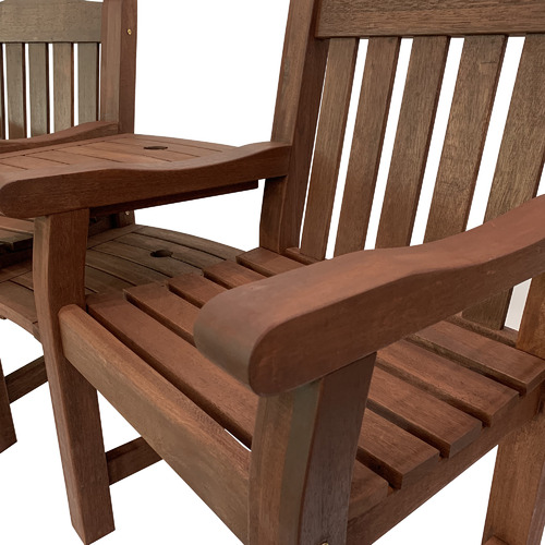 Woodlands Outdoor Furniture Amsterdam 2 Seater Outdoor Chair & Side