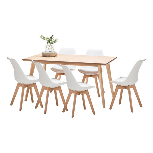 Wyatt-Dining-Table-Set-with-6-Padded-Eames-Replica-Chairs