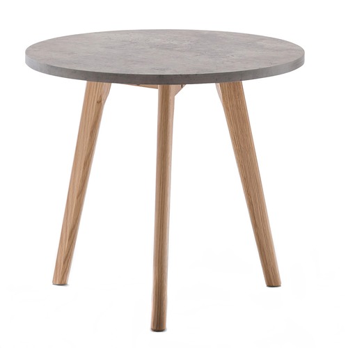 Continental Designs Raakel Concrete Look Side Table | Temple & Webster