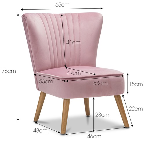 Childrens Velvet Slipper Accent Chair