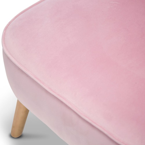 Childrens Velvet Slipper Accent Chair