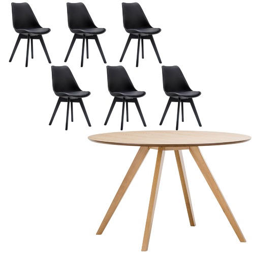 Natural Oak Milari Round Dining Table