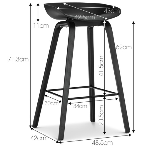 Black Hay Replica Barstools