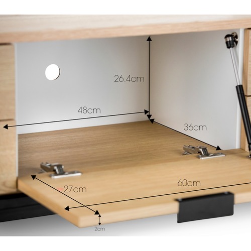 Macy Oak Veneer Entertainment Unit