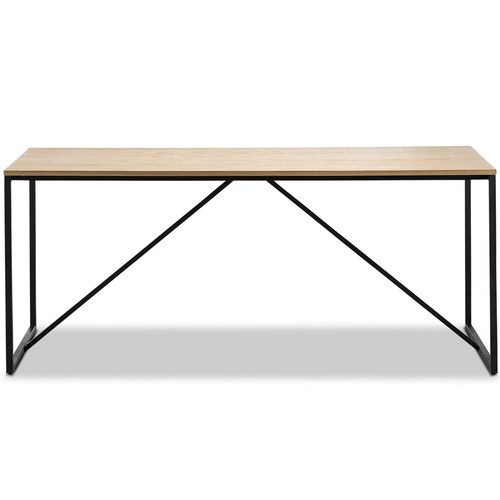 White Line Oak Dining Table & Eames Replica Chairs Set