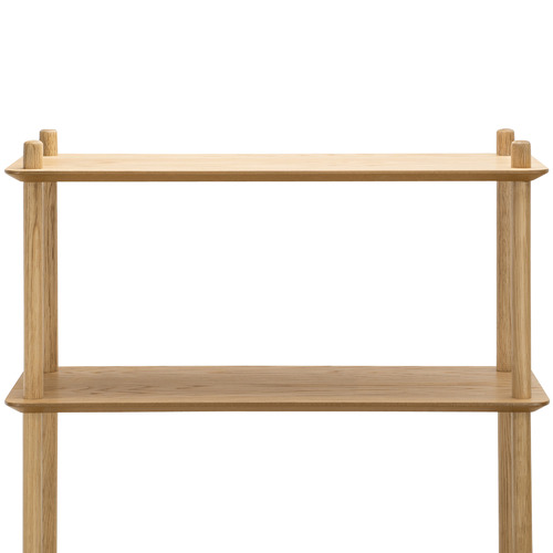Natural Harper 5 Tier Wooden Bookshelf