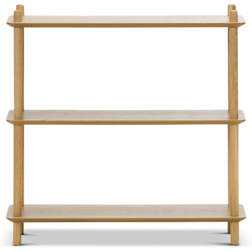 Natural Harper 3 Tier Wooden Bookshelf