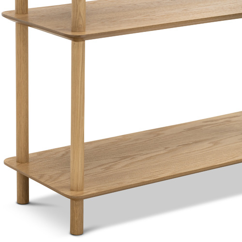 Natural Harper 3 Tier Wooden Bookshelf