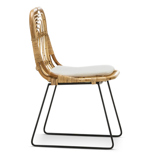 Continental Designs Natural Astro Rattan & Cane Dining Chairs Temple & ster