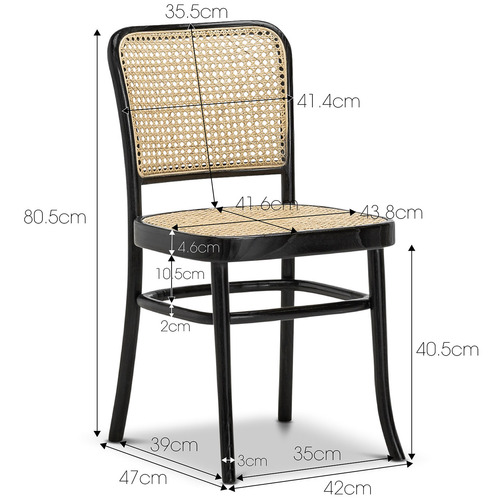 Samira Teak & Cane Dining Chairs