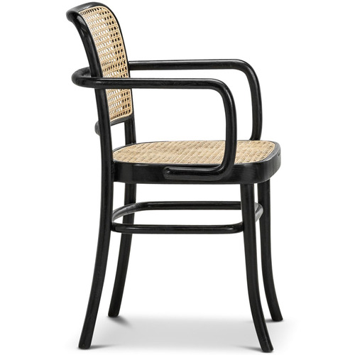 Continental Designs Samira Teak & Cane Dining Chair with Arms | Temple ...