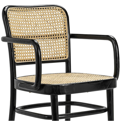 Samira Teak & Cane Dining Chair with Arms
