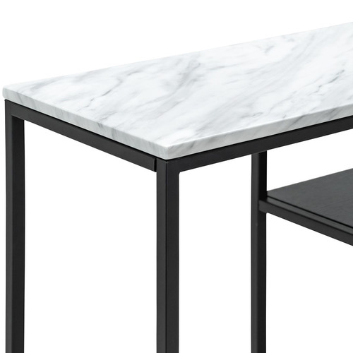 130cm Franceso Cultured Marble-Top Console Table
