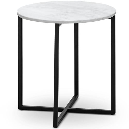 Gold Luxe Ellie Marble Top Side Table