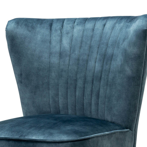 Continental Designs Ayana Velvet Slipper Accent Chair | Temple & Webster