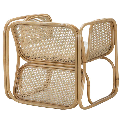 Jan Bocan Replica Woven Rattan & Cane Armchair Temple & ster