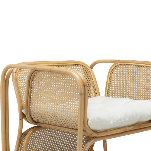 Jan Bocan Replica Woven Rattan & Cane Armchair | Temple & Webster