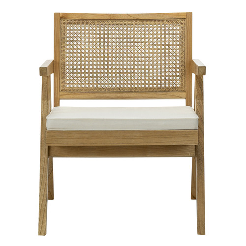 Stread Woven Rattan & Teak Armchair