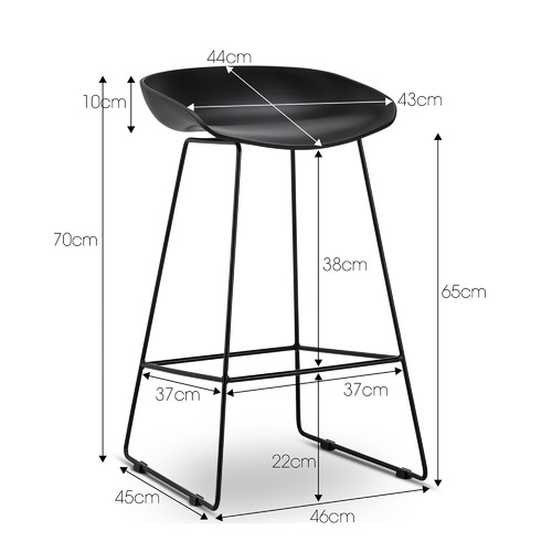 65cm Sled Replica Barstools